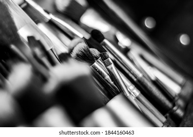 Make up brush in B&W version