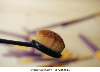 Make up brush close up