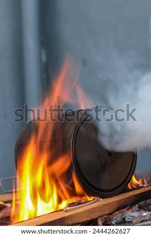  make Char Cloth is a material with low ignition temperature, used as tinder when lighting a fire