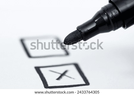 Make a choice, mark the answer with an x ​​in the empty box