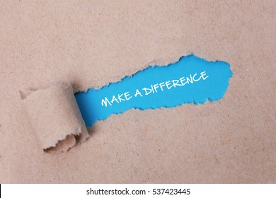 Make A Difference, Business Concept