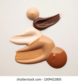 Make up foundation smudge texture background
 - Shutterstock ID 1509421805