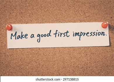 Make A Good First Impression