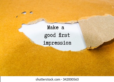 Make a good first impression on brown envelope  - Shutterstock ID 342000563