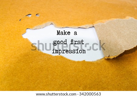 Make a good first impression on brown envelope 