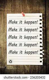 make it happen