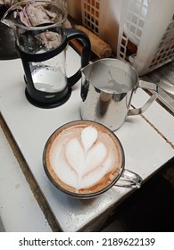 Make Latte Art From Simple Tools Such As A French Press And A Jug, For Practice Making Latte Art At Home.