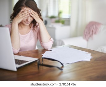 Make me sick if I think about money problems - Shutterstock ID 278161736