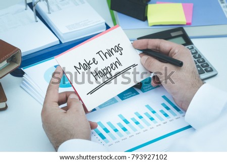 MAKE THINGS HAPPEN! CONCEPT