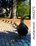 "Make Way for Ducklings" Statue. A tribute to the children