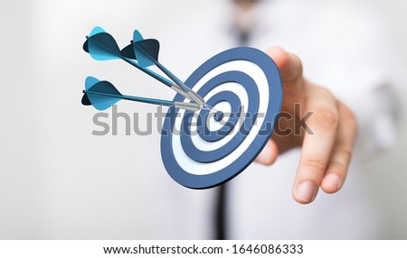  makes a dart throw on the target. The concept of persistence in business.