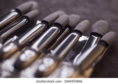 makeup brushes close up