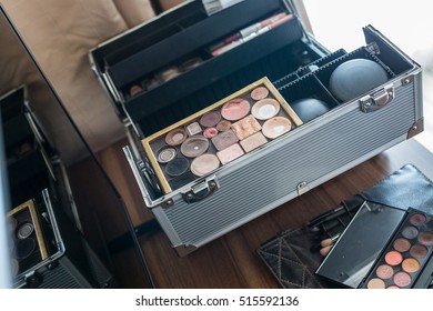 makeup brushes, closeup