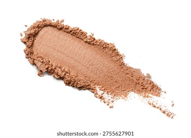 Makeup compact powder texture isolated on white background. Ideal foundation for beauty