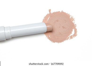 Makeup Concealer Pencil On White Background