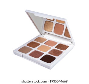 Makeup Eyeshadow Palette On White Background