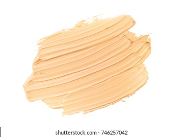 Makeup foundation blur cream white background