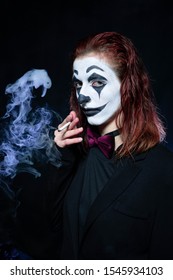 Makeup Halloween Image Woman Joker Makeup Stock Photo Edit Now