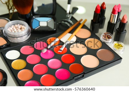 Makeup kit closeup