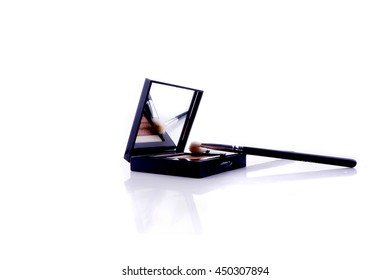 makeup set isolated on white background