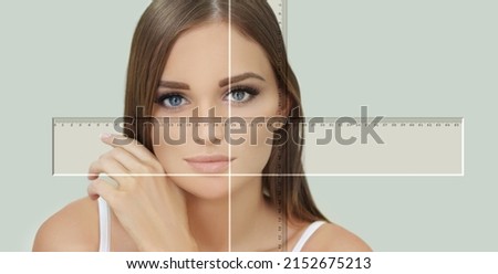 Making Beauty, modifying face to make it closer to the Golden Mask,plastic surgery. correction of asymmetry.	
