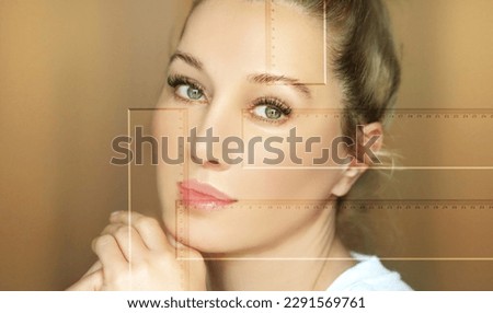 Making Beauty, modifying face to make it closer to the Golden Mask,plastic surgery. correction of asymmetry.	