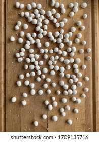 Making Boba Pearl Milk Tea Using Tapioca Starch And Rolling Into Balls By Hand.