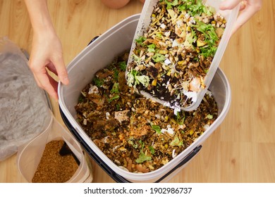 Making Bokashi Compost With Food Scraps