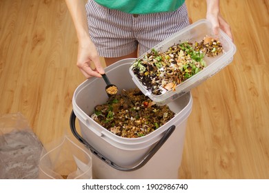 Making Bokashi Compost With Food Scraps