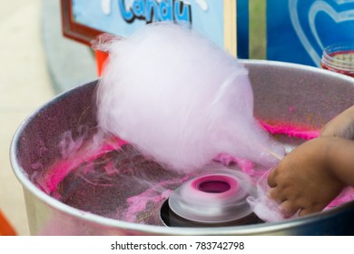 making of candy cotton