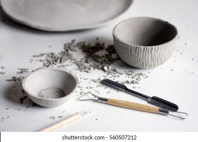 Making ceramic dishes. Working process - Powered by Shutterstock