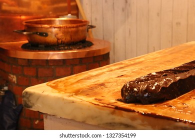 Making Of Chocolate Fudge In Edinburgh