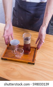 making coffee