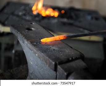 Making a decorative pattern in the smithy - Powered by Shutterstock