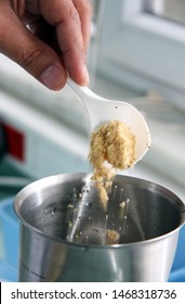 making food analysis, taking samples for food analysis
