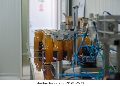 Making A Fruit Juice At Factory 