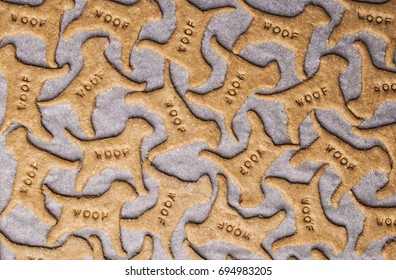 Making Homemade Dog Treats In The Shape Of A Bone.