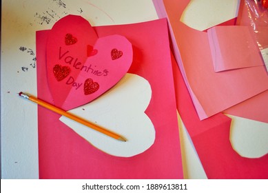 Making Homemade Valentines Day Cards Arts And Crafts