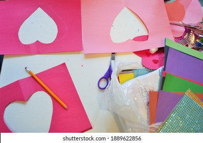 Making Homemade Valentines Day Cards Arts And Crafts