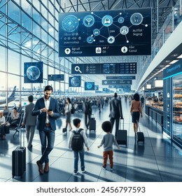 Stewardess Points Sign Airport AI-generated image 2461280273 | Shutterstock