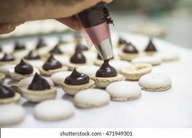 Making Macarons.