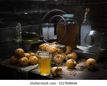 Making Moonshine At Home. Still Life. Make Alcohol Yourself.