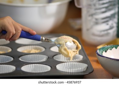 Making Muffins In The Kitchen