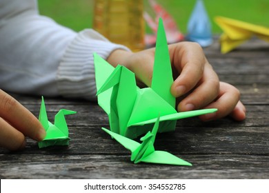 Making A Origami Bird