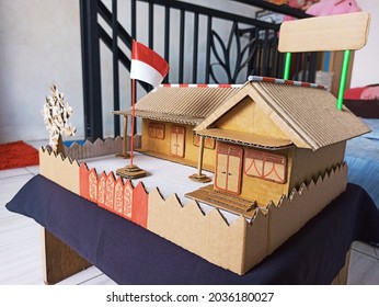 Making school building dioramas using used cardboard - Shutterstock ID 2036180027