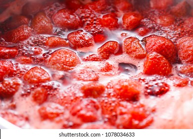 Making Strawberry Jam