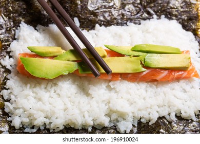 Making Sushi To Eat At Home