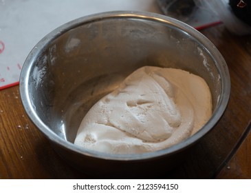 Making Sweet Dumplings (sesame 
 Tangyuan) At Home For Lantern (yuanxiao) Festival