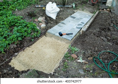 Making Tracks From Sett In The Garden