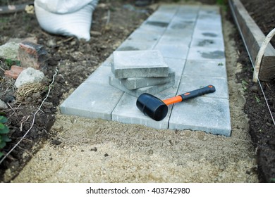 Making Tracks From Sett In The Garden